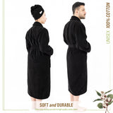 American Soft Linen, 100% Cotton Robes for Women and Men, Soft Lightweight Unisex Couple Turkish Bathrobes Wholesale From American Soft Linen