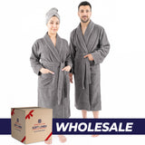 American Soft Linen, 100% Cotton Robes for Women and Men, Soft Lightweight Unisex Couple Turkish Bathrobes Wholesale From American Soft Linen
