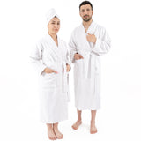 American Soft Linen, 100% Cotton Robes for Women and Men, Soft Lightweight Unisex Couple Turkish Bathrobes Wholesale From American Soft Linen