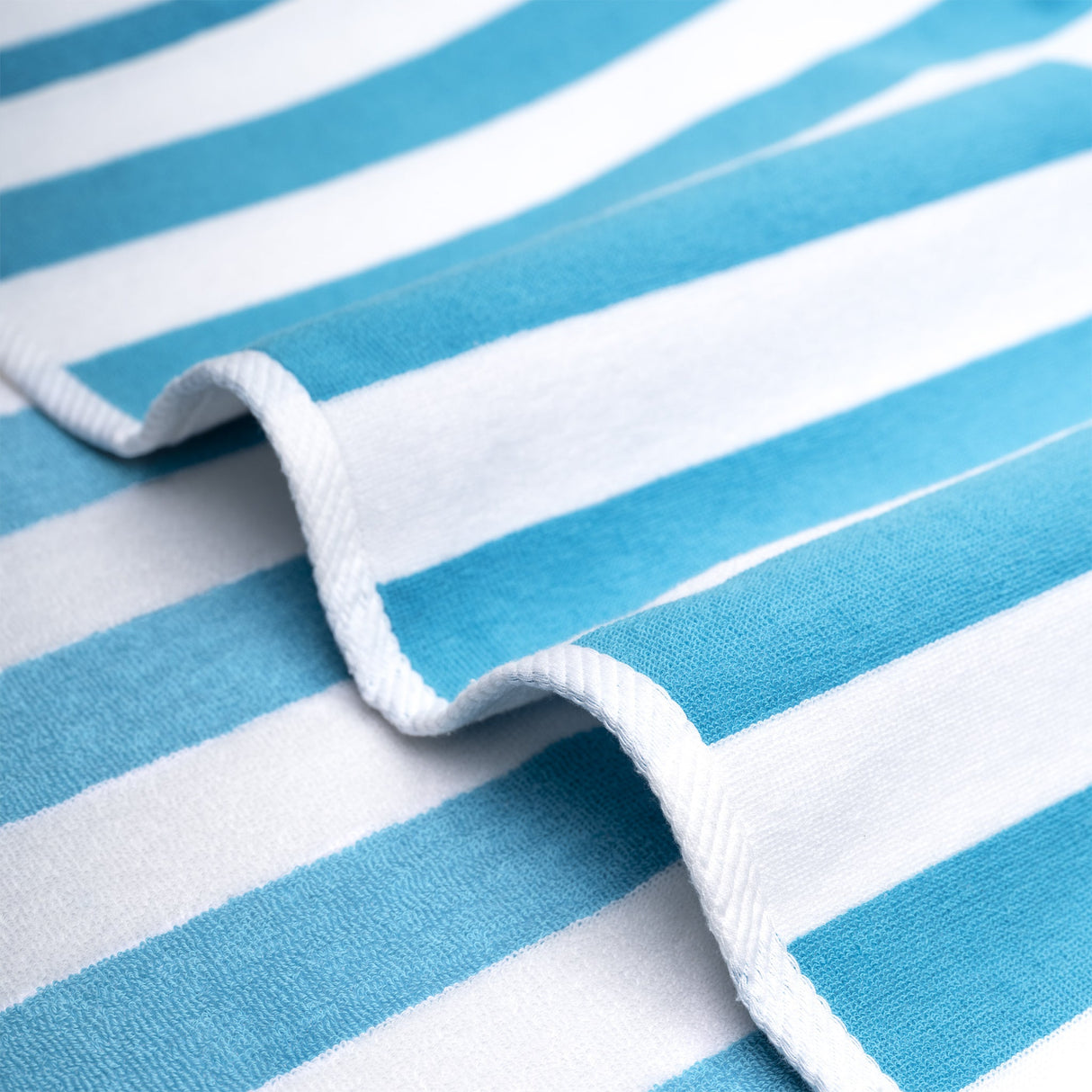 American Soft Linen, Premium Cotton 4 Pack Beach Towels, 30" x 60" Cabana Striped Pool Towels From American Soft Linen