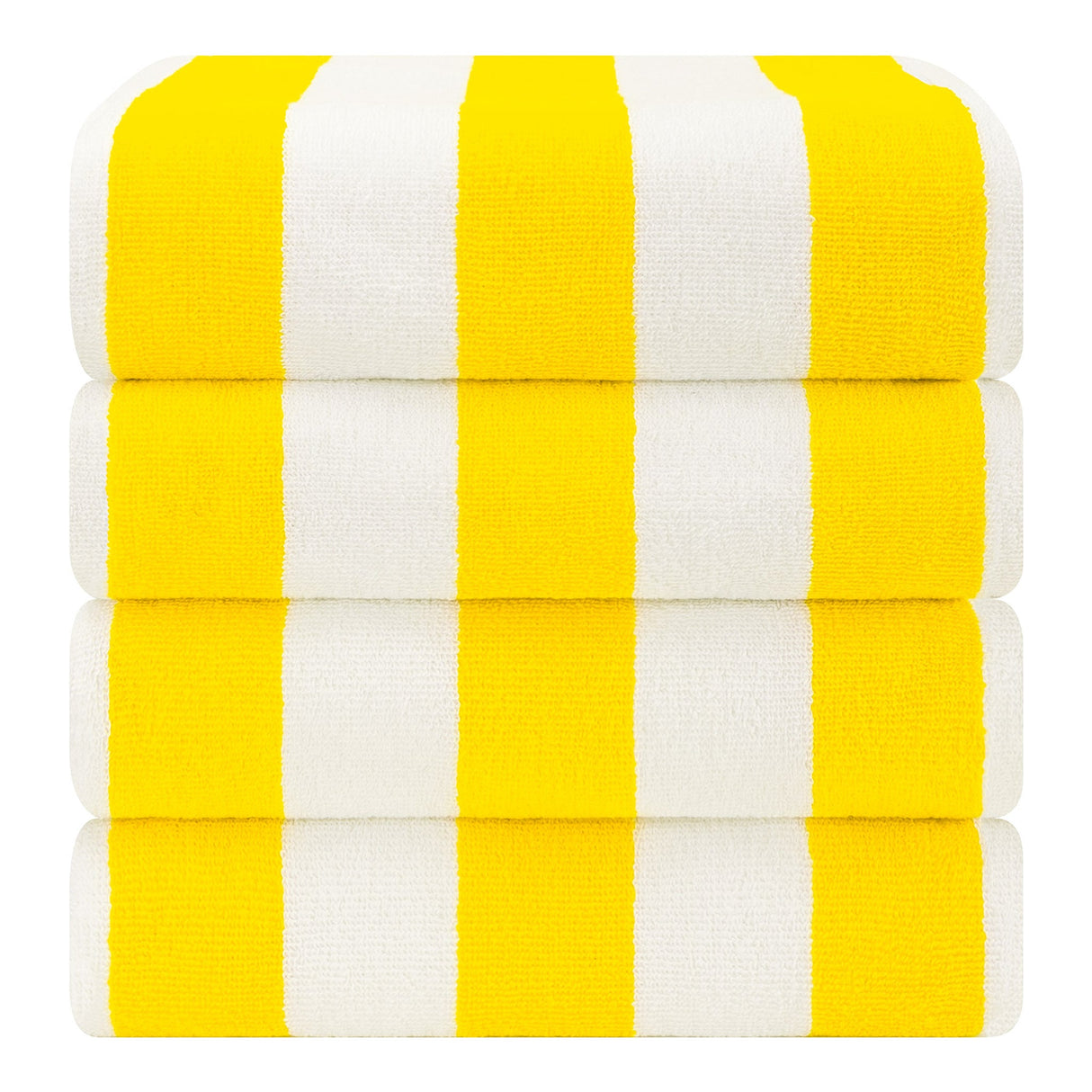 American Soft Linen, Premium Cotton 4 Pack Beach Towels, 30" x 60" Cabana Striped Pool Towels From American Soft Linen