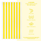 American Soft Linen, Premium Cotton 4 Pack Beach Towels, 30" x 60" Cabana Striped Pool Towels From American Soft Linen