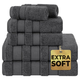 Salem 6 Piece 100% Cotton Luxury Bath Towel Set From American Soft Linen