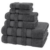 Salem 6 Piece 100% Cotton Luxury Bath Towel Set From American Soft Linen