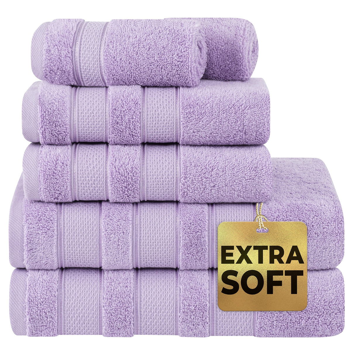 Salem 6 Piece 100% Cotton Luxury Bath Towel Set From American Soft Linen
