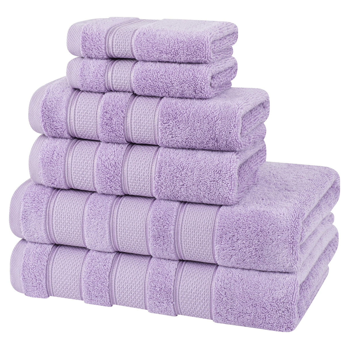 Salem 6 Piece 100% Cotton Luxury Bath Towel Set From American Soft Linen