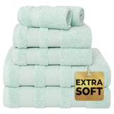 Salem 6 Piece 100% Cotton Luxury Bath Towel Set From American Soft Linen