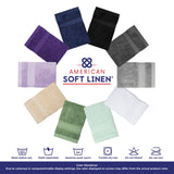 Salem 6 Piece 100% Cotton Luxury Bath Towel Set From American Soft Linen