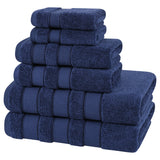 Salem 6 Piece 100% Cotton Luxury Bath Towel Set From American Soft Linen
