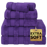 Salem 6 Piece 100% Cotton Luxury Bath Towel Set From American Soft Linen