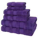Salem 6 Piece 100% Cotton Luxury Bath Towel Set From American Soft Linen