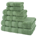 Salem 6 Piece 100% Cotton Luxury Bath Towel Set From American Soft Linen