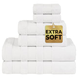 Salem 6 Piece 100% Cotton Luxury Bath Towel Set From American Soft Linen