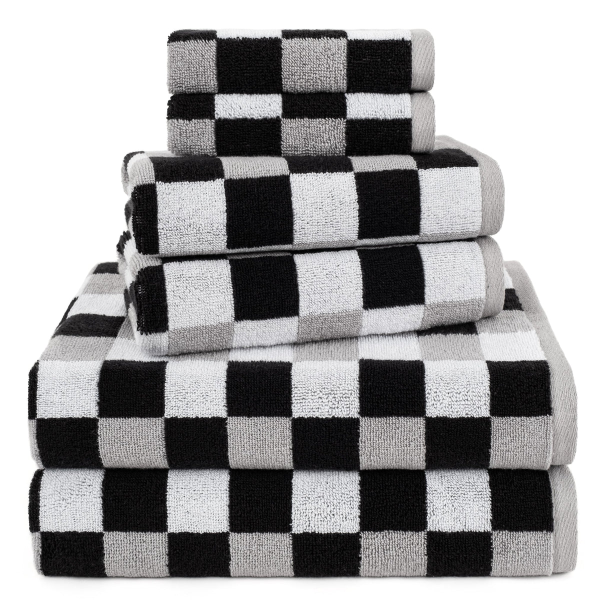 American Soft Linen Wizard Collection 100% Combed Cotton Luxury 6 Piece Towel Set, Yarn Dyed Ultra Soft and Plush 550 GSM Towels for Bathroom From American Soft Linen