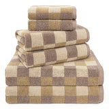 American Soft Linen Wizard Collection 100% Combed Cotton Luxury 6 Piece Towel Set, Yarn Dyed Ultra Soft and Plush 550 GSM Towels for Bathroom From American Soft Linen