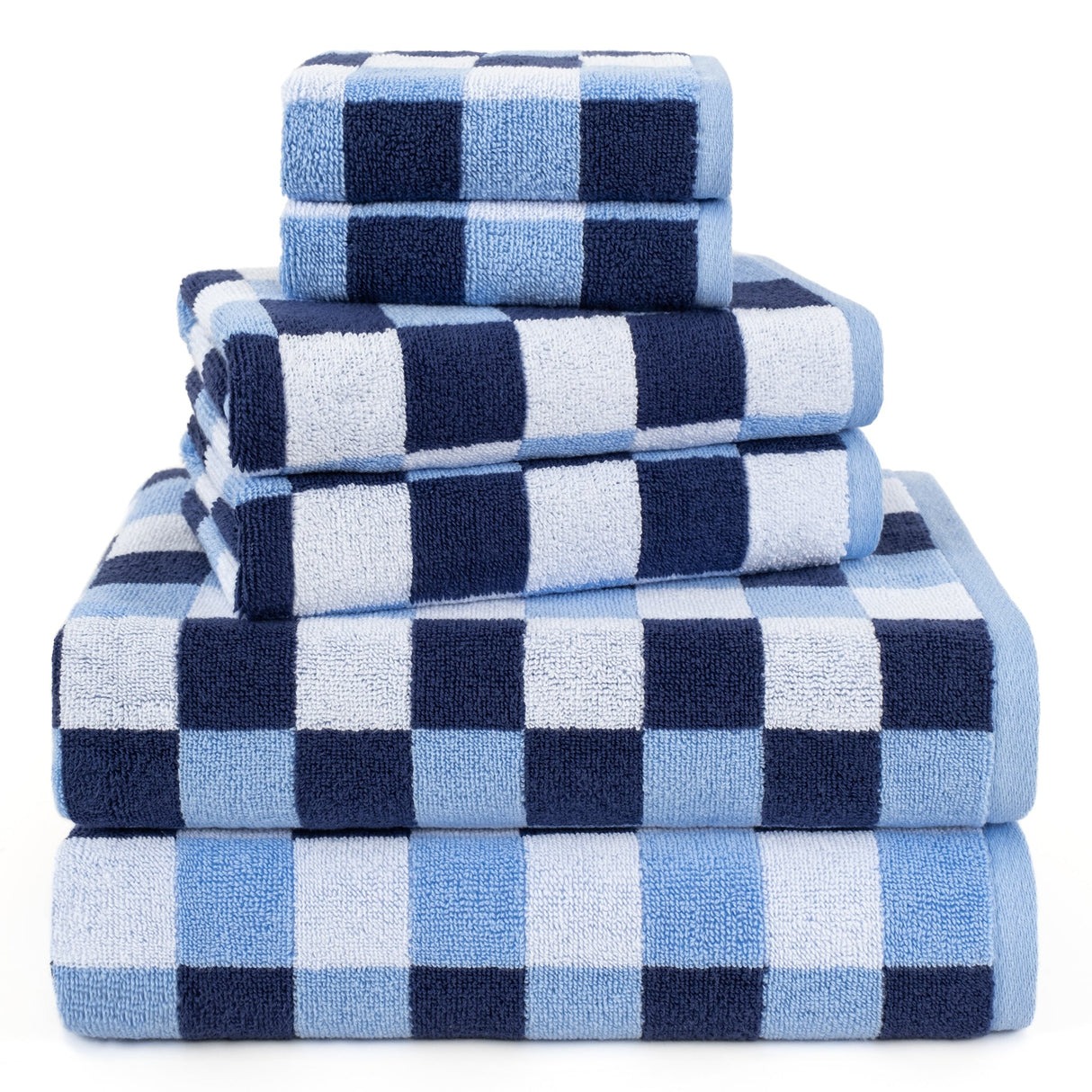 American Soft Linen Wizard Collection 100% Combed Cotton Luxury 6 Piece Towel Set, Yarn Dyed Ultra Soft and Plush 550 GSM Towels for Bathroom From American Soft Linen