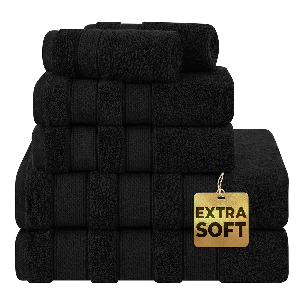 Salem 6 Piece 100% Cotton Luxury Bath Towel Set - 10 Set Case Pack From American Soft Linen
