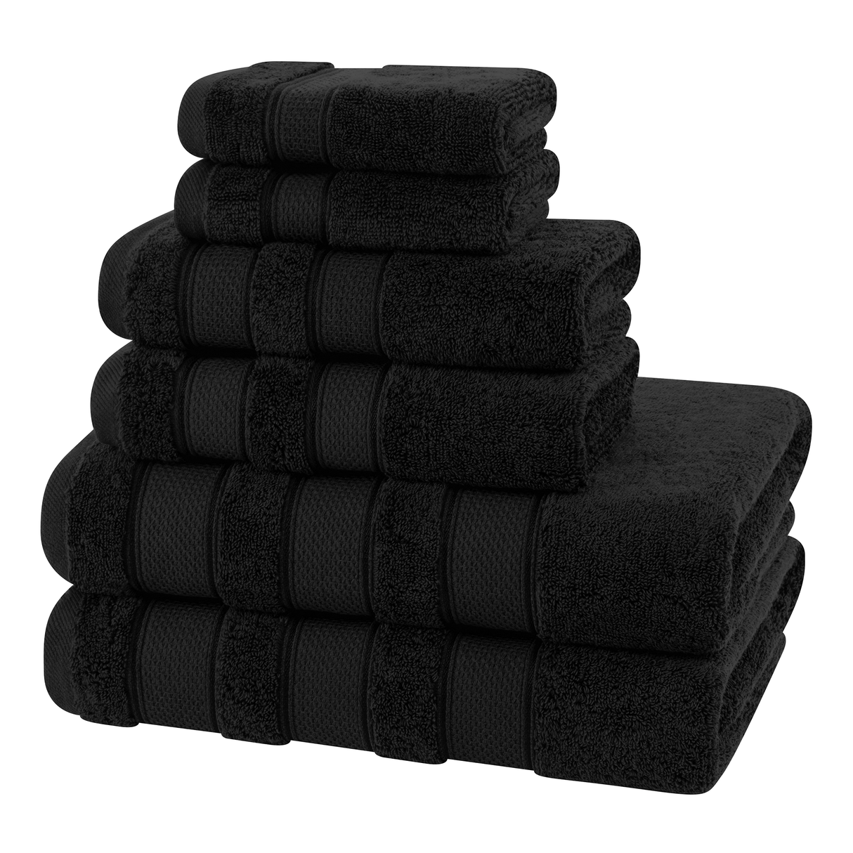 Salem 6 Piece 100% Cotton Luxury Bath Towel Set - 10 Set Case Pack From American Soft Linen