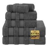 Salem 6 Piece 100% Cotton Luxury Bath Towel Set - 10 Set Case Pack From American Soft Linen