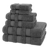 Salem 6 Piece 100% Cotton Luxury Bath Towel Set - 10 Set Case Pack From American Soft Linen