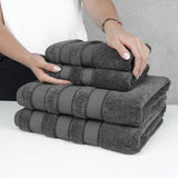 Salem 6 Piece 100% Cotton Luxury Bath Towel Set - 10 Set Case Pack From American Soft Linen