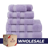 Salem 6 Piece 100% Cotton Luxury Bath Towel Set - 10 Set Case Pack From American Soft Linen