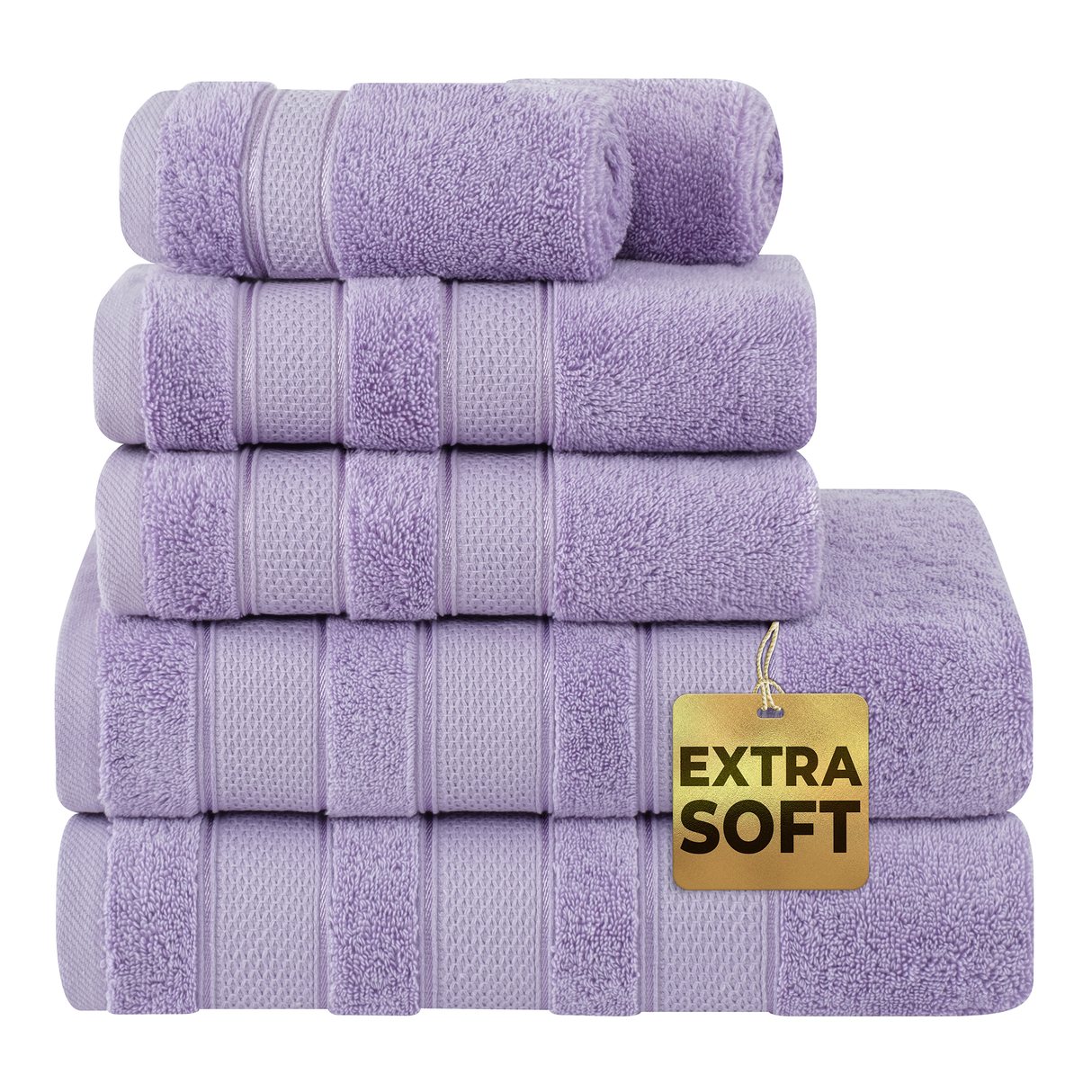 Salem 6 Piece 100% Cotton Luxury Bath Towel Set - 10 Set Case Pack From American Soft Linen