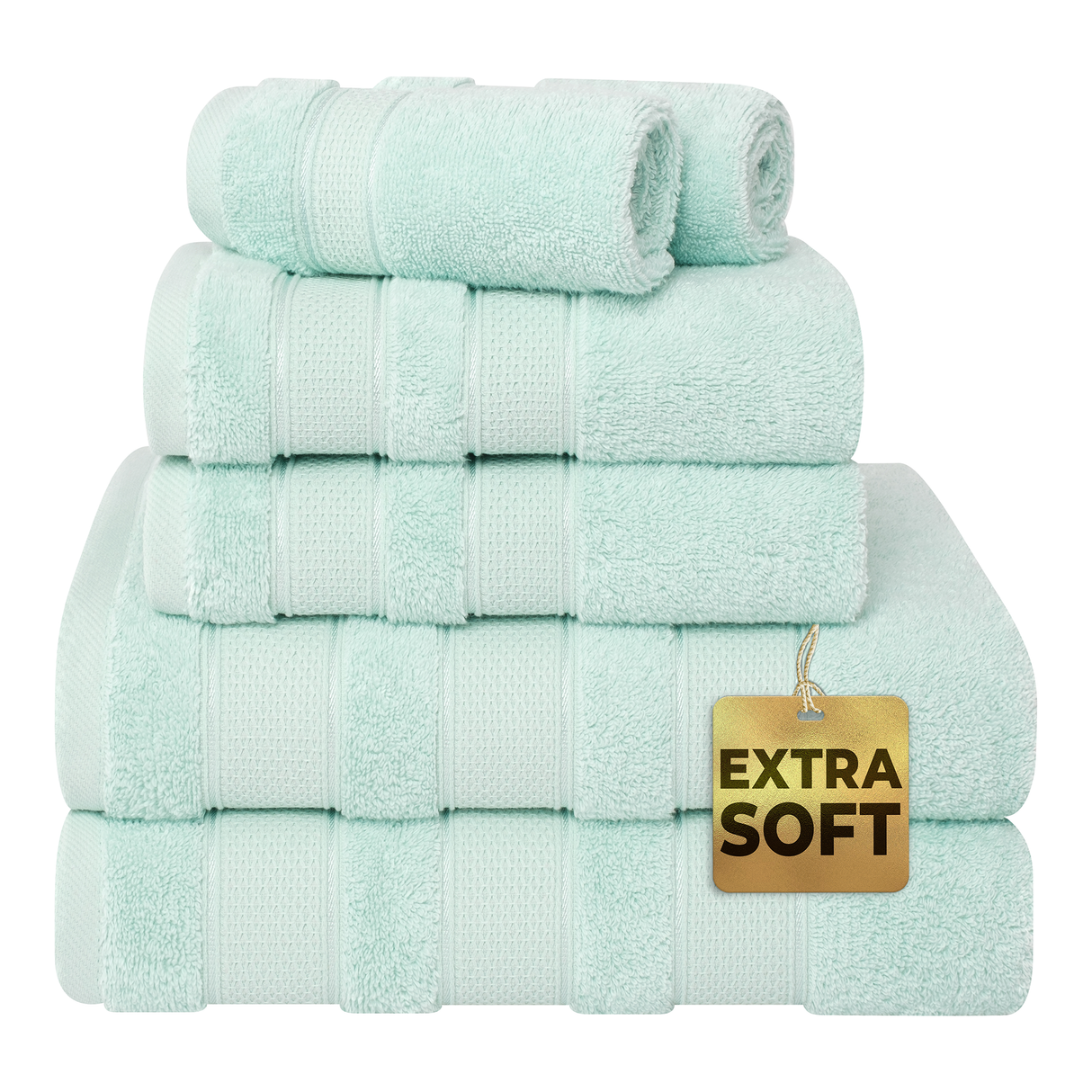 Salem 6 Piece 100% Cotton Luxury Bath Towel Set - 10 Set Case Pack From American Soft Linen