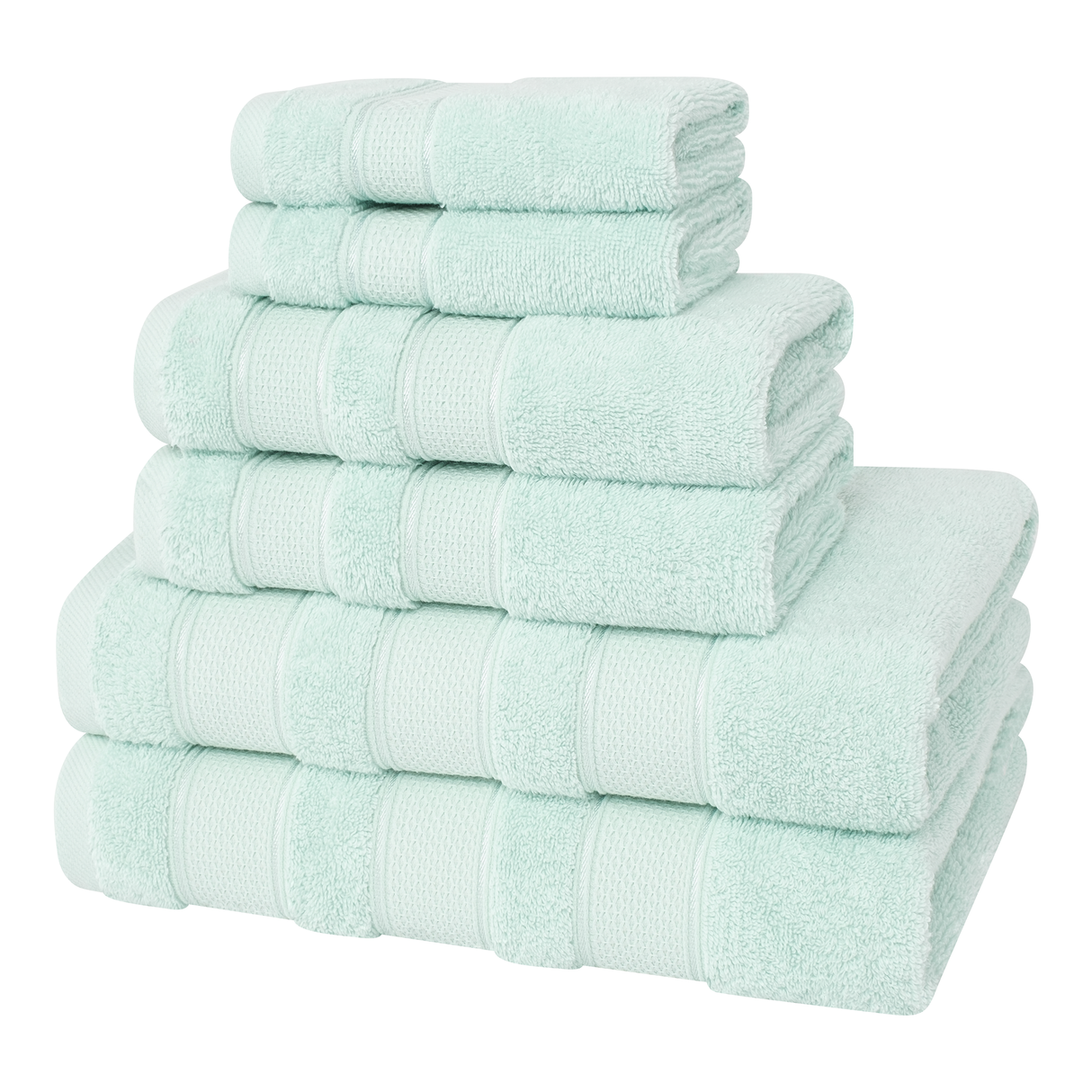 Salem 6 Piece 100% Cotton Luxury Bath Towel Set - 10 Set Case Pack From American Soft Linen