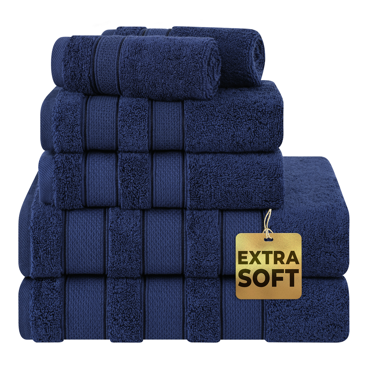 Salem 6 Piece 100% Cotton Luxury Bath Towel Set - 10 Set Case Pack From American Soft Linen