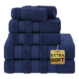 Salem 6 Piece 100% Cotton Luxury Bath Towel Set - 10 Set Case Pack From American Soft Linen