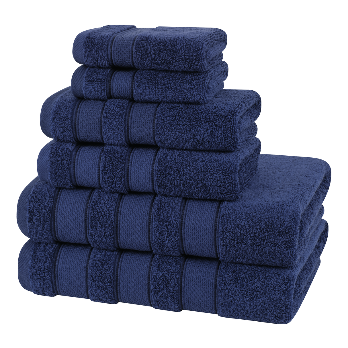 Salem 6 Piece 100% Cotton Luxury Bath Towel Set - 10 Set Case Pack From American Soft Linen
