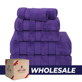 Salem 6 Piece 100% Cotton Luxury Bath Towel Set - 10 Set Case Pack From American Soft Linen