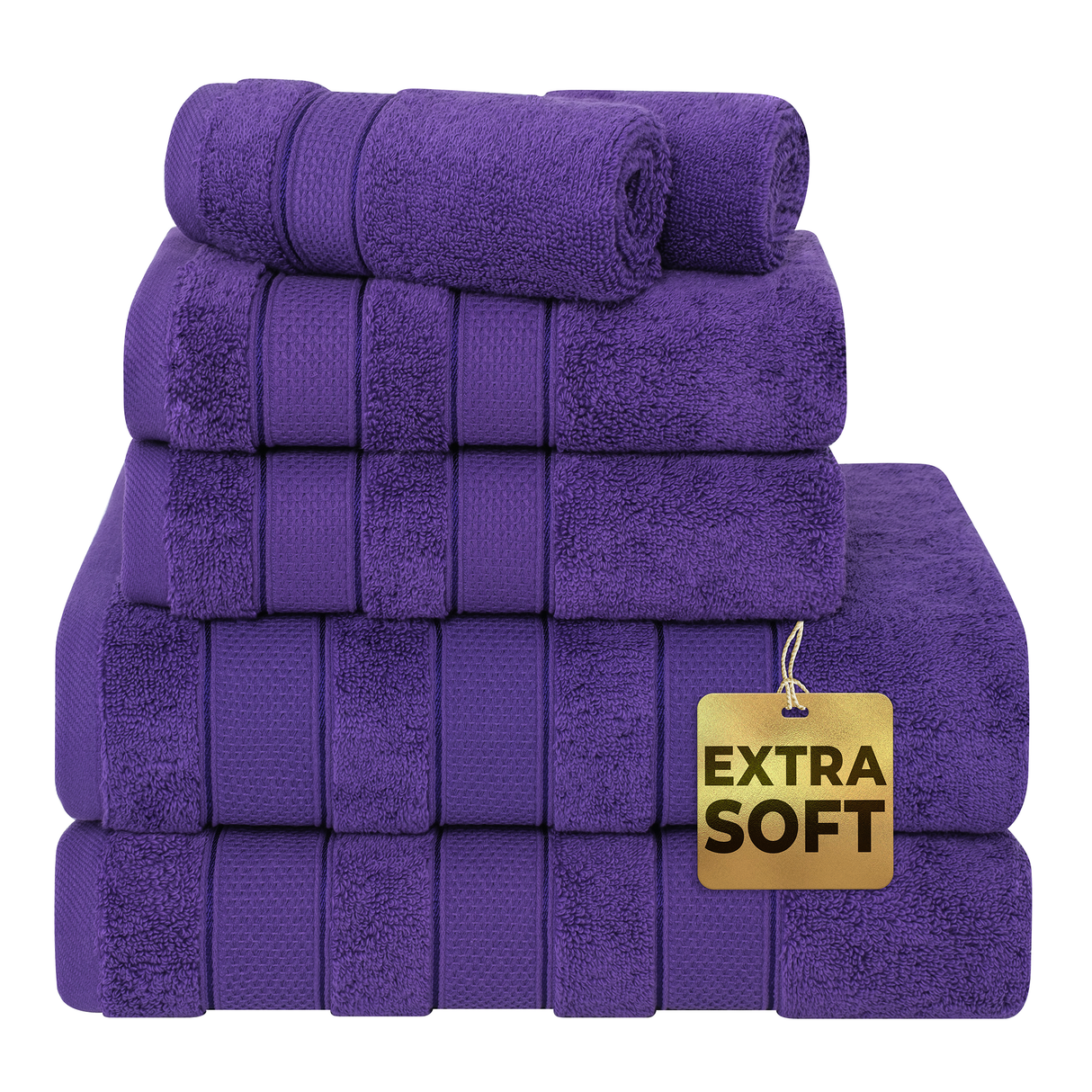 Salem 6 Piece 100% Cotton Luxury Bath Towel Set - 10 Set Case Pack From American Soft Linen