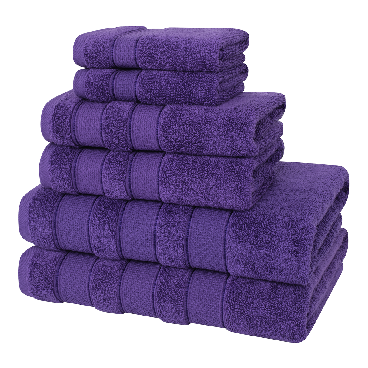 Salem 6 Piece 100% Cotton Luxury Bath Towel Set - 10 Set Case Pack From American Soft Linen