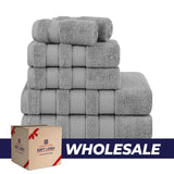 Salem 6 Piece 100% Cotton Luxury Bath Towel Set - 10 Set Case Pack From American Soft Linen