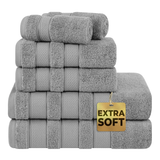 Salem 6 Piece 100% Cotton Luxury Bath Towel Set - 10 Set Case Pack From American Soft Linen