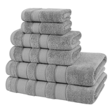Salem 6 Piece 100% Cotton Luxury Bath Towel Set - 10 Set Case Pack From American Soft Linen