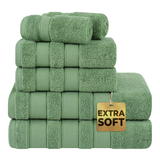 Salem 6 Piece 100% Cotton Luxury Bath Towel Set - 10 Set Case Pack From American Soft Linen