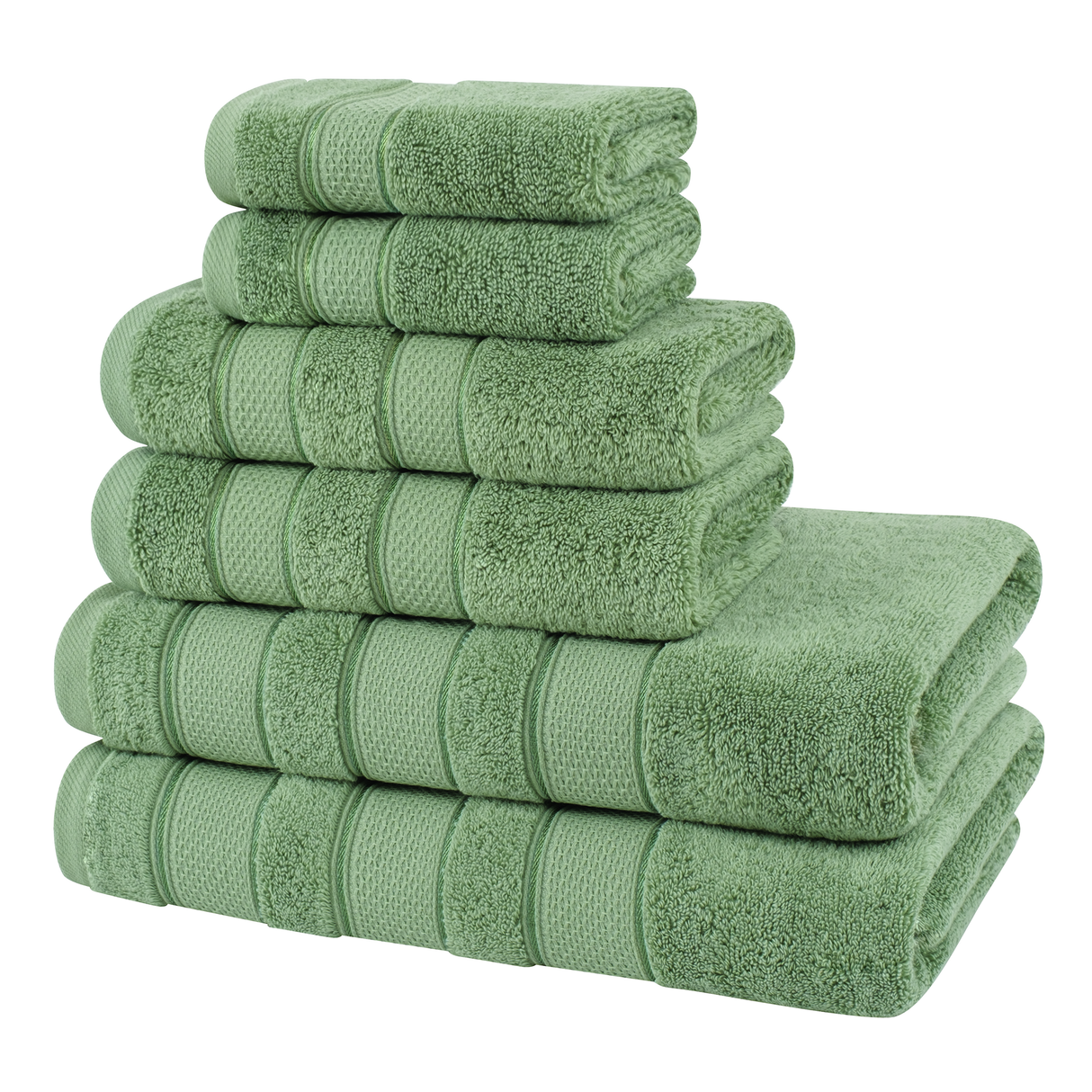 Salem 6 Piece 100% Cotton Luxury Bath Towel Set - 10 Set Case Pack From American Soft Linen