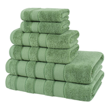 Salem 6 Piece 100% Cotton Luxury Bath Towel Set - 10 Set Case Pack From American Soft Linen
