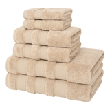 Salem 6 Piece 100% Cotton Luxury Bath Towel Set - 10 Set Case Pack From American Soft Linen