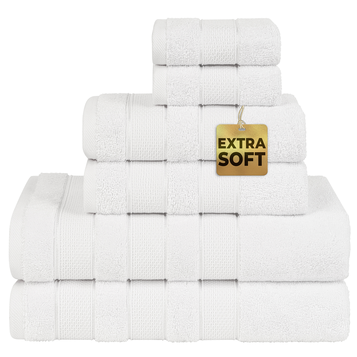 Salem 6 Piece 100% Cotton Luxury Bath Towel Set - 10 Set Case Pack From American Soft Linen