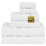 Salem 6 Piece 100% Cotton Luxury Bath Towel Set - 10 Set Case Pack From American Soft Linen