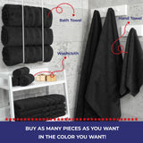 Single Piece - Create Your Set - 100% Cotton Turkish Towels with 20 Different Colors