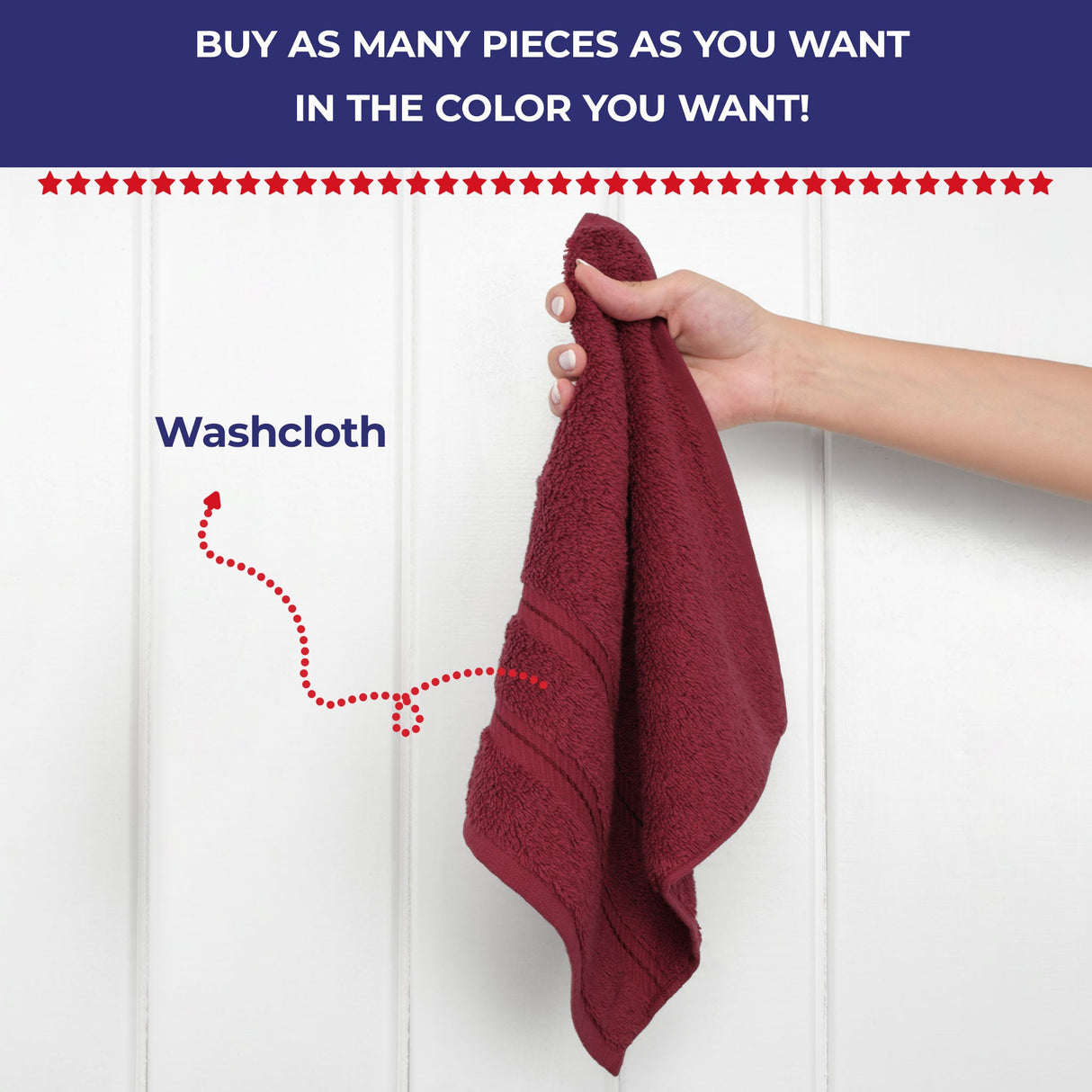 Single Piece - Create Your Set - 100% Cotton Turkish Towels with 20 Different Colors