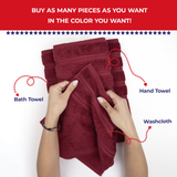 Single Piece - Create Your Set - 100% Cotton Turkish Towels with 20 Different Colors