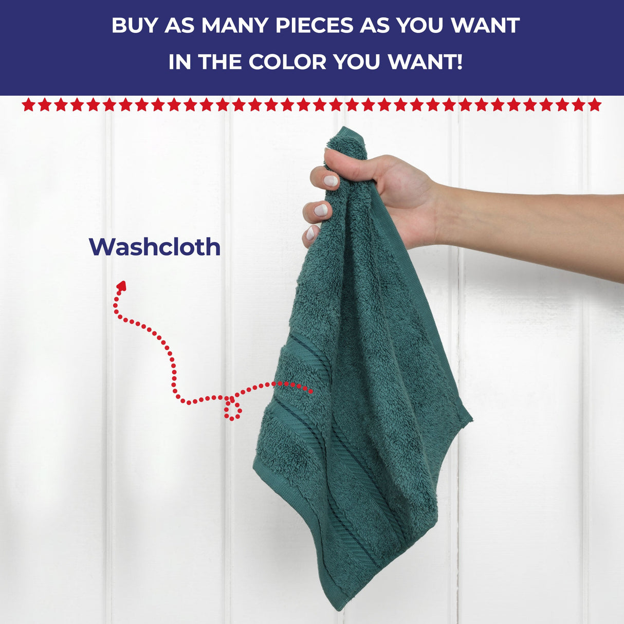 Single Piece - Create Your Set - 100% Cotton Turkish Towels with 20 Different Colors
