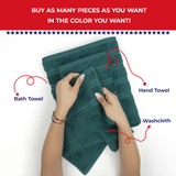 Single Piece - Create Your Set - 100% Cotton Turkish Towels with 20 Different Colors