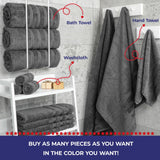 Single Piece - Create Your Set - 100% Cotton Turkish Towels with 20 Different Colors
